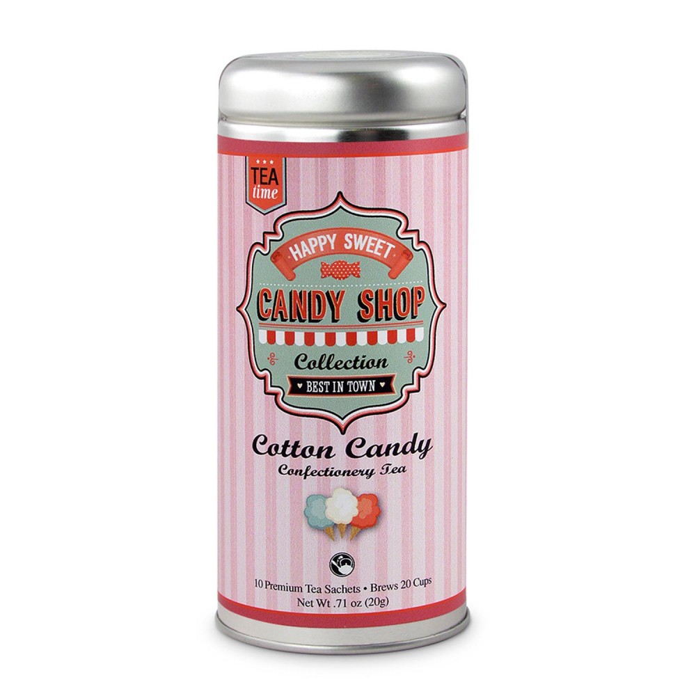 Tea Can Company Cotton Candy- Skinny Tin with Logo