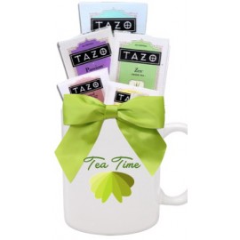 Logo Branded 11 Oz. Tazo Tea Gift Mug (White)