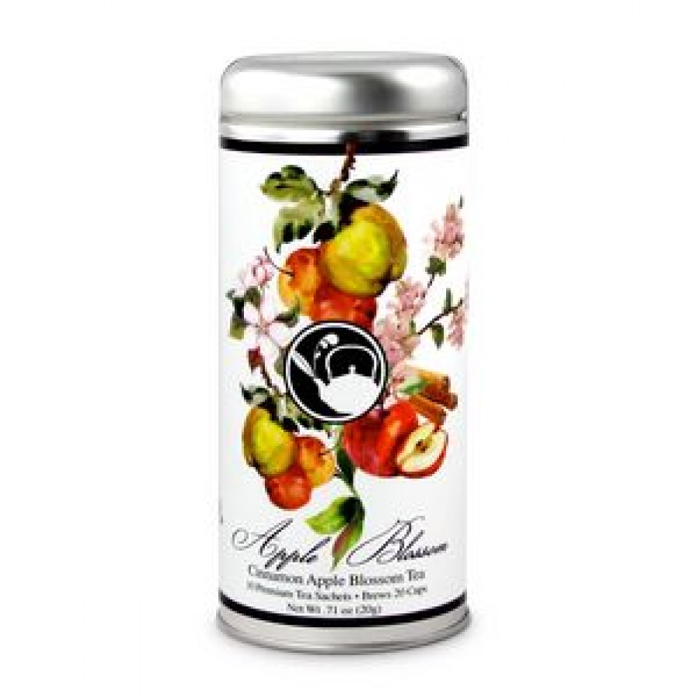 Tea Can Company Cinnamon Apple Blossom Tall Tin with Logo