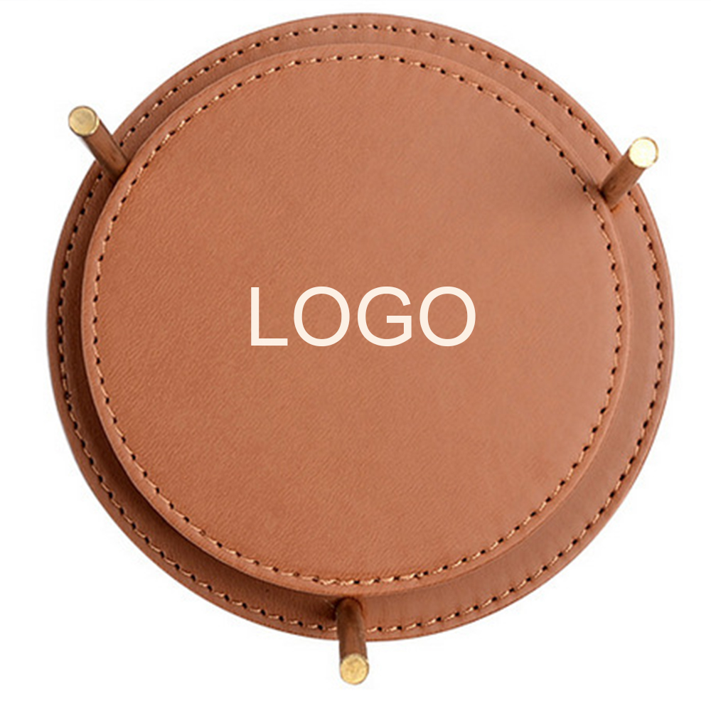 Leather Coaster Suit Custom Printed Leather Coaster Suit Custom Printed