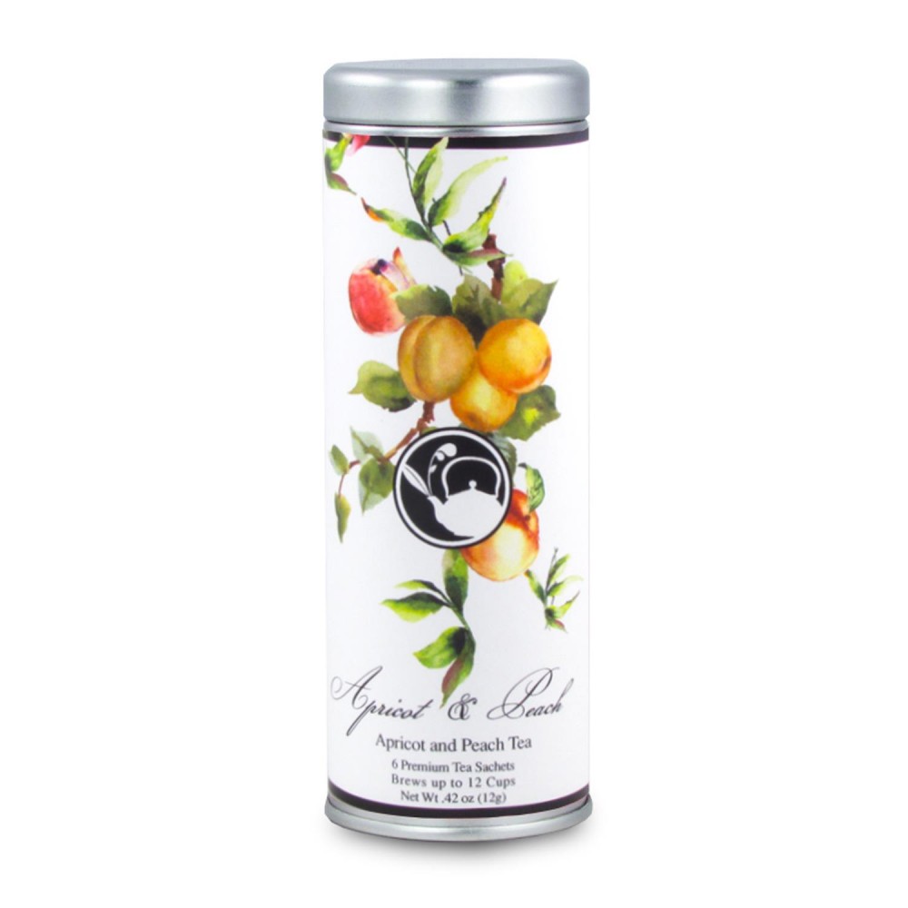 Logo Branded Tea Can Company Apricot Peach- Skinny Tin