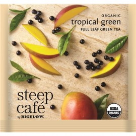 Tropical Green Organic Tea with Logo