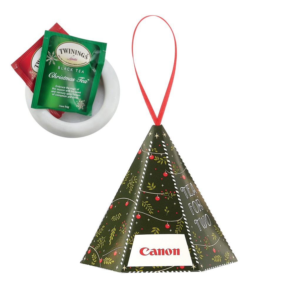 Custom Warm Wishes Holiday Ornament Collection - Tea for Two Custom Warm Wishes Holiday Ornament Collection - Tea for Two