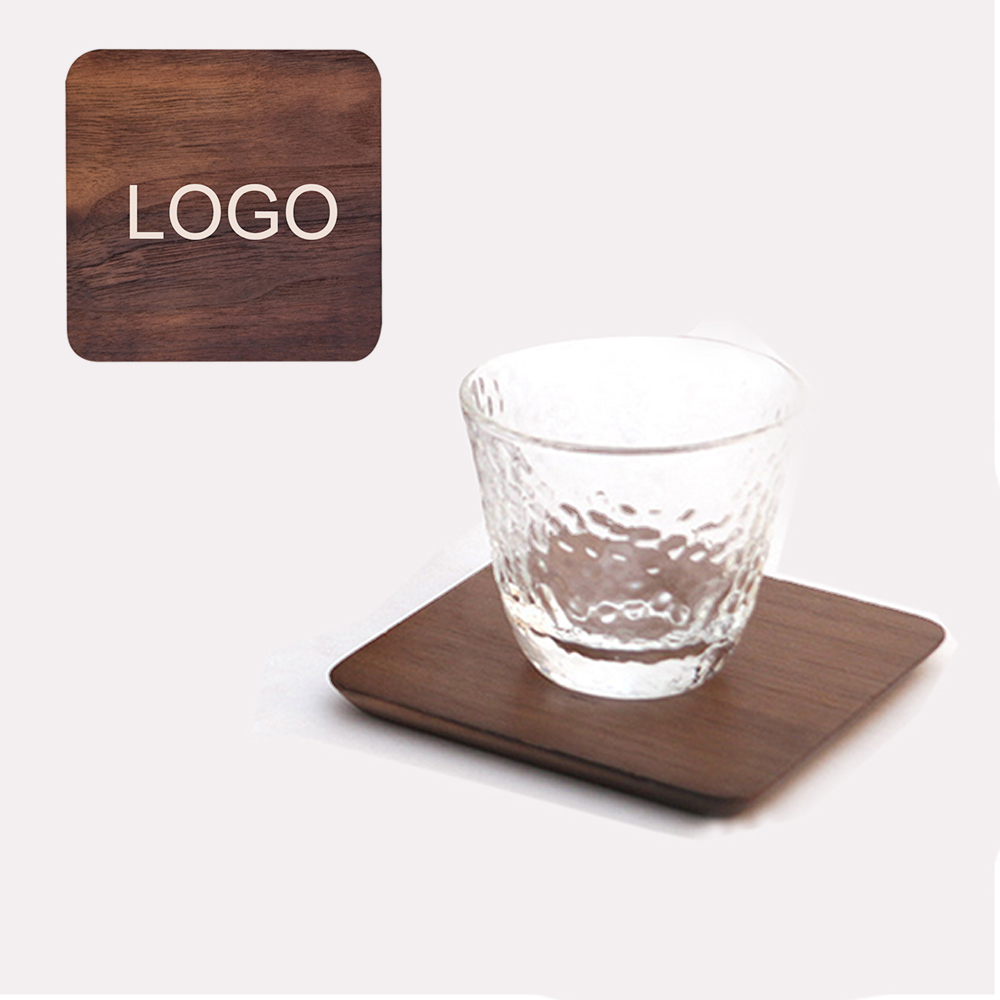 Custom Imprinted Square wooden coasters