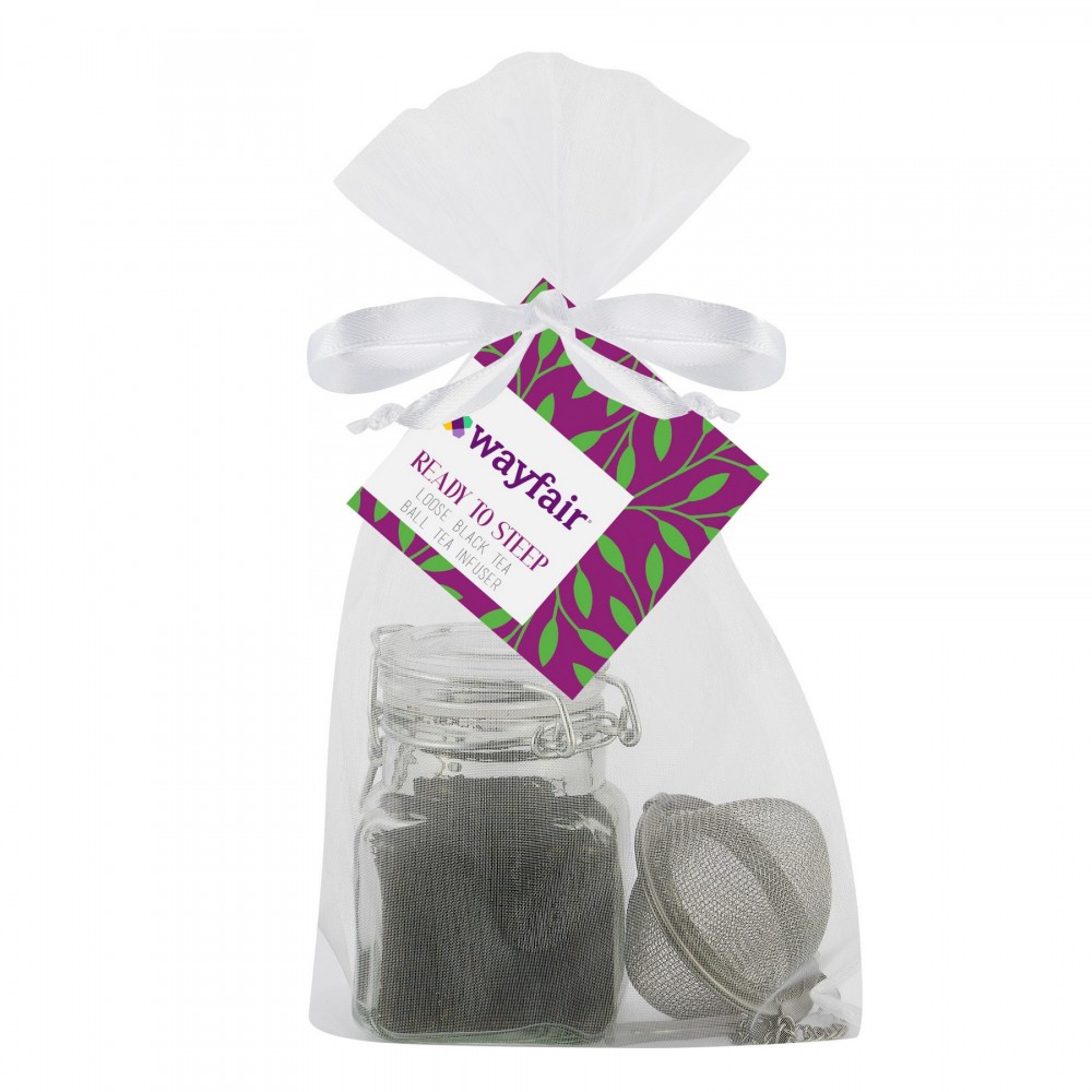 Mini Tea Jar Set in Organza Bag with Logo