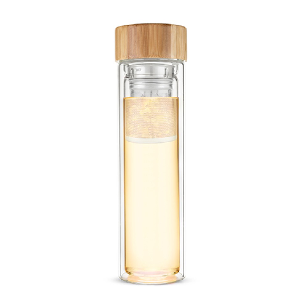 Blair Glass Travel Infuser Mug by Pinky Up Custom Imprinted Blair Glass Travel Infuser Mug by Pinky Up Custom Imprinted