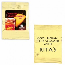 Logo Branded Drink Packet - Single Serve Iced Tea Mix (8 Fluid Oz.)