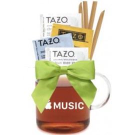 Tea & Honey Glass Gift Mug with Logo