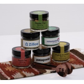 Personalized English Breakfast Loose Leaf Tea w/Glass Jar