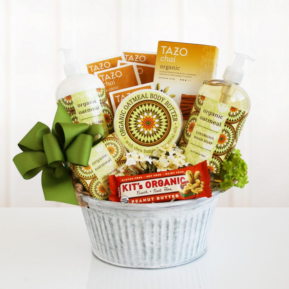 Organic Oatmeal Spa Gift Tin Custom Imprinted Organic Oatmeal Spa Gift Tin Custom Imprinted