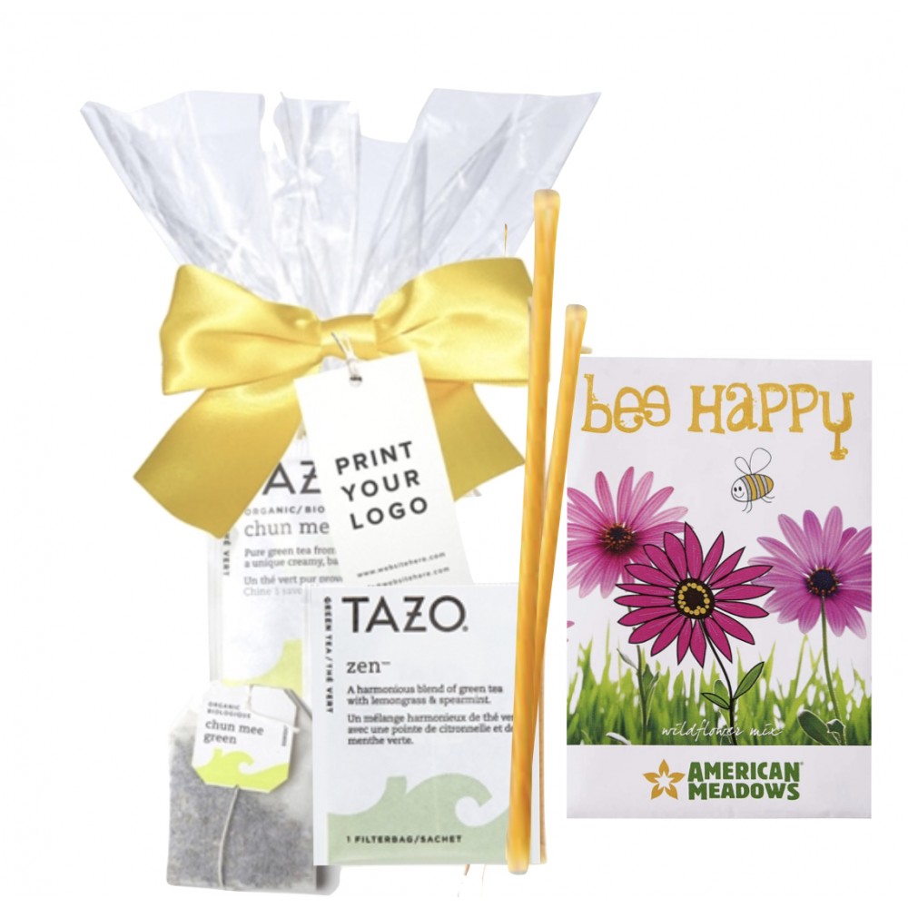Flower Seeds w/Tea and Honey Sticks with Logo