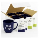 Custom Set of 4 Mugs Boxed with Tea Bags