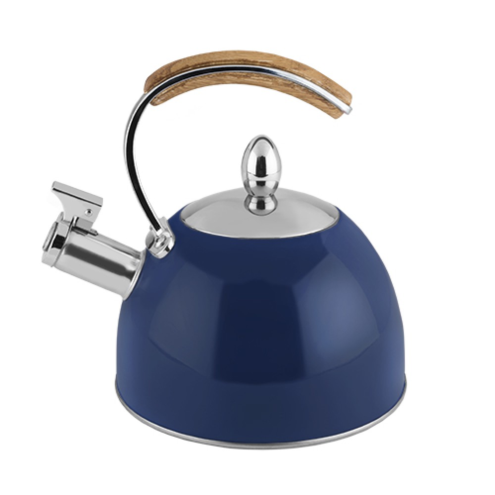 Custom Printed Presley Navy Tea Kettle by Pinky Up