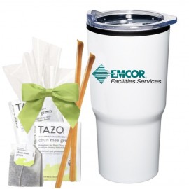 Tumbler w/Tea & Honey with Logo  Tumbler w/Tea & Honey with Logo
