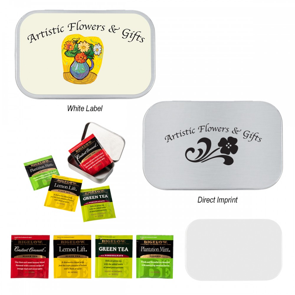 Compact Tea Tin Custom Printed Compact Tea Tin Custom Printed