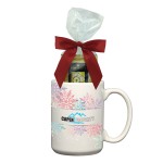 Custom 15 Oz. Full Color Mug with Four Assorted Tea Bags