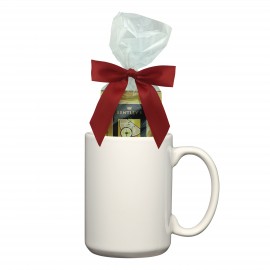 Custom 15 Oz. Customizable Full-Color Mug with Tea Bags