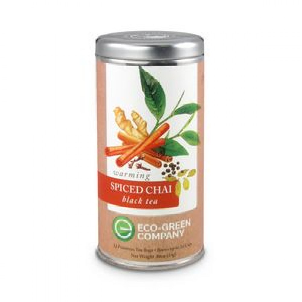 Tea Can Company Spiced Chai Black Simply Tea - Tall Tin with Logo Tea Can Company Spiced Chai Black Simply Tea - Tall Tin with Logo