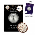 Custom Printed New Years Hot Chocolate Bomb Billboard Card - Milk Chocolate