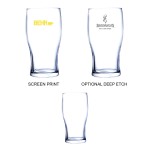20 Oz. Pilsner Selection Tulip Beer Glass (Screen Printed) Logo Branded