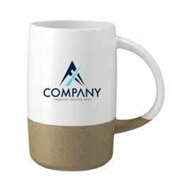 17 Oz Mug Two-Tone Ceramic with Logo
