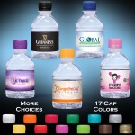 8 oz. Custom Label Water w/Flat Cap Clear Bottle Logo Branded