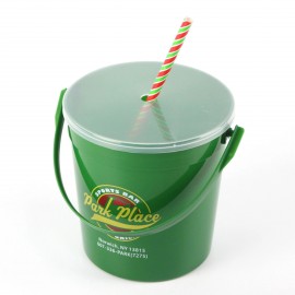 32oz Plastic Drink Buckets with Cover Custom Imprinted  32oz Plastic Drink Buckets with Cover Custom Imprinted