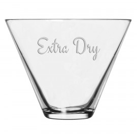 Custom Imprinted 13.5 Oz. Stemless Martini Glass (Deep Etch)