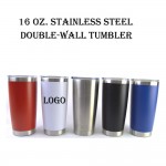 Promotional 16 oz stainless steel Double wall Tumbler 16 oz Stainless Steel Double Wall Tumbler.