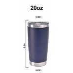 20oz 304 Stainless Steel Double Walled Drinking Tumbler Custom Printed