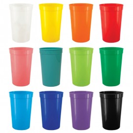 Promotional 16 Oz. Smooth Plastic Stadium Cup