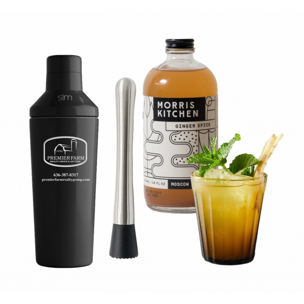 Custom Imprinted Simple Modern Cocktail Mixer Gift Set 