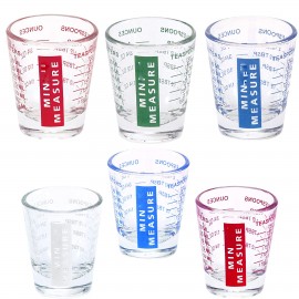 Mini Measure Heavy Slot Glass Custom Printed