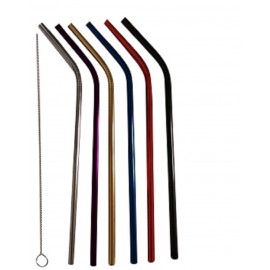 Stainless Reusable Straw Set Custom Imprinted