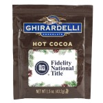 Ghirardelli Hot Cocoa, 1.5 oz Pouch Logo Branded
