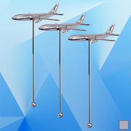 Jet Plane Shaped 7" Cocktail Stirrer / Stir Stick Logo Branded  Jet Plane Shaped 7" Cocktail Stirrer / Stir Stick Logo Branded