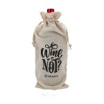 Logo Branded Linen Wine Gift Bag
