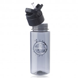 Pop up straw 18 oz water Bottle Logo Branded