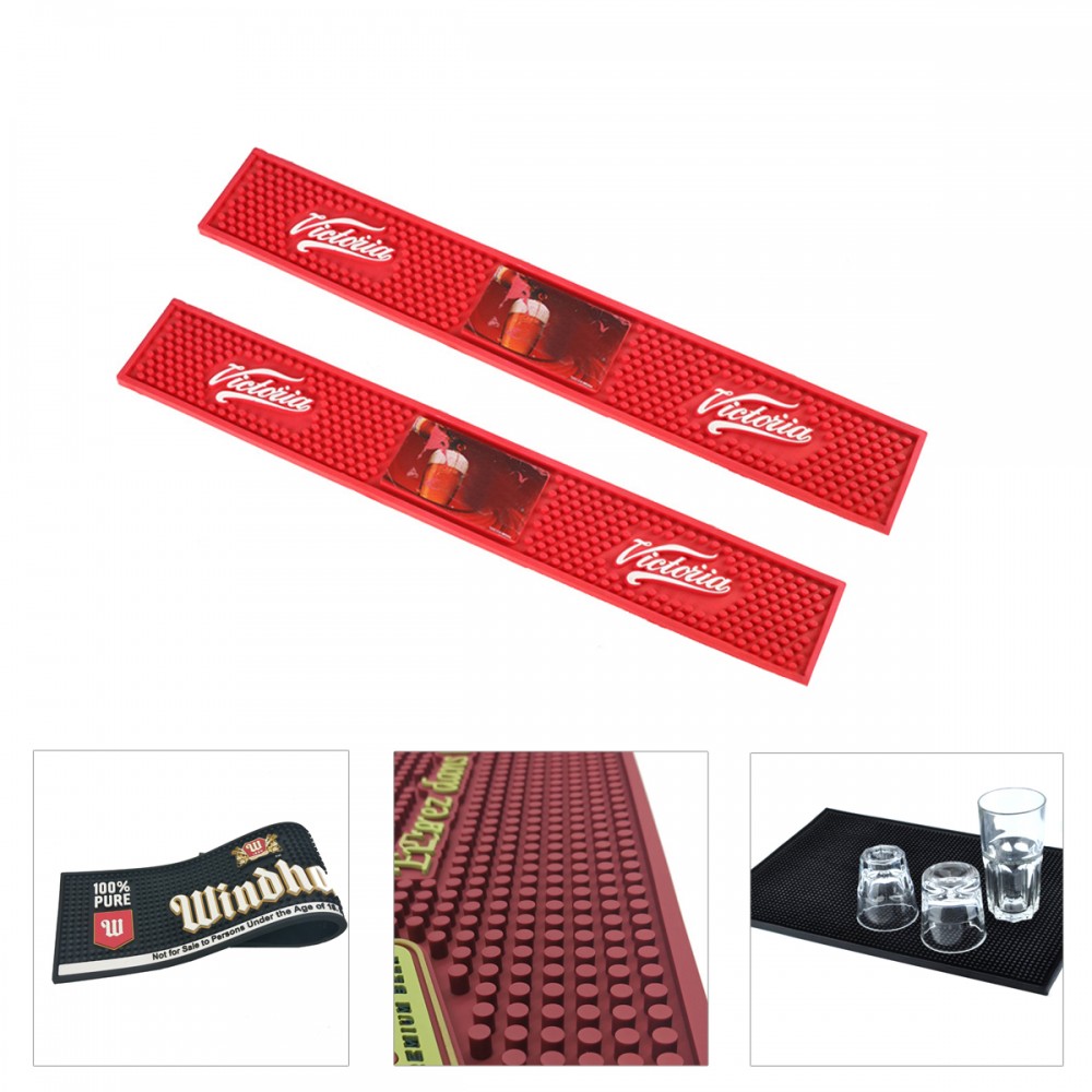 Customized PVC Bar Mat Logo Branded Customized PVC Bar Mat Logo Branded