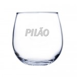 Logo Branded 16.75 Oz. Stemless Red Wine Glass (Deep Etch)