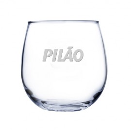 Logo Branded 16.75 Oz. Stemless Red Wine Glass (Deep Etch)