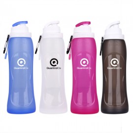 Custom 17oz silicone water bottle BPA collapsible  Custom 17oz silicone water bottle BPA collapsible