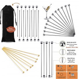 200 Pcs Metal Cocktail Drink Stainless Steel Round Head Needle Logo Branded  200 Pcs Metal Cocktail Drink Stainless Steel Round Head Needle Logo Branded
