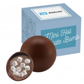 Mini Hot Chocolate Bomb in Box - Milk Chocolate with Logo