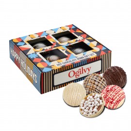 4 Way Hot Chocolate Bomb Gift Set - Deluxe with Logo