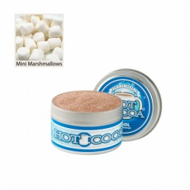 Small Gourmet Hot Chocolate Tin with Mini Marshmallows with Logo