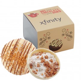 Hot Chocolate Bomb Gift Box w/ Sleeve - Grand Flavor - Dulce De Leche with Logo  Hot Chocolate Bomb Gift Box w/ Sleeve - Grand Flavor - Dulce De Leche with Logo