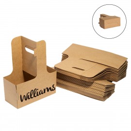 Custom Imprinted Kraft Paper Drink Carrier