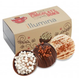 Customized Hot Chocolate Bomb Gift Box - Grand Flavor - 2 Pack - Toffee Mocha, Horchata