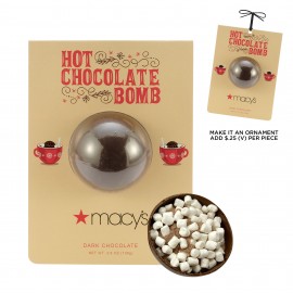 Custom Imprinted Hot Chocolate Bomb Billboard Card - Dark Chocolate